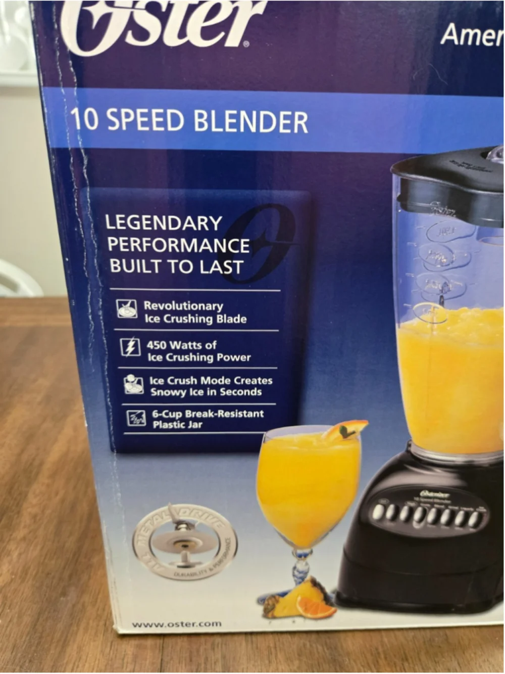 Oster Simple Blend 10 Speed Blender Black 450W 6-Cup Plastic Jar 6706 NEW SEALED